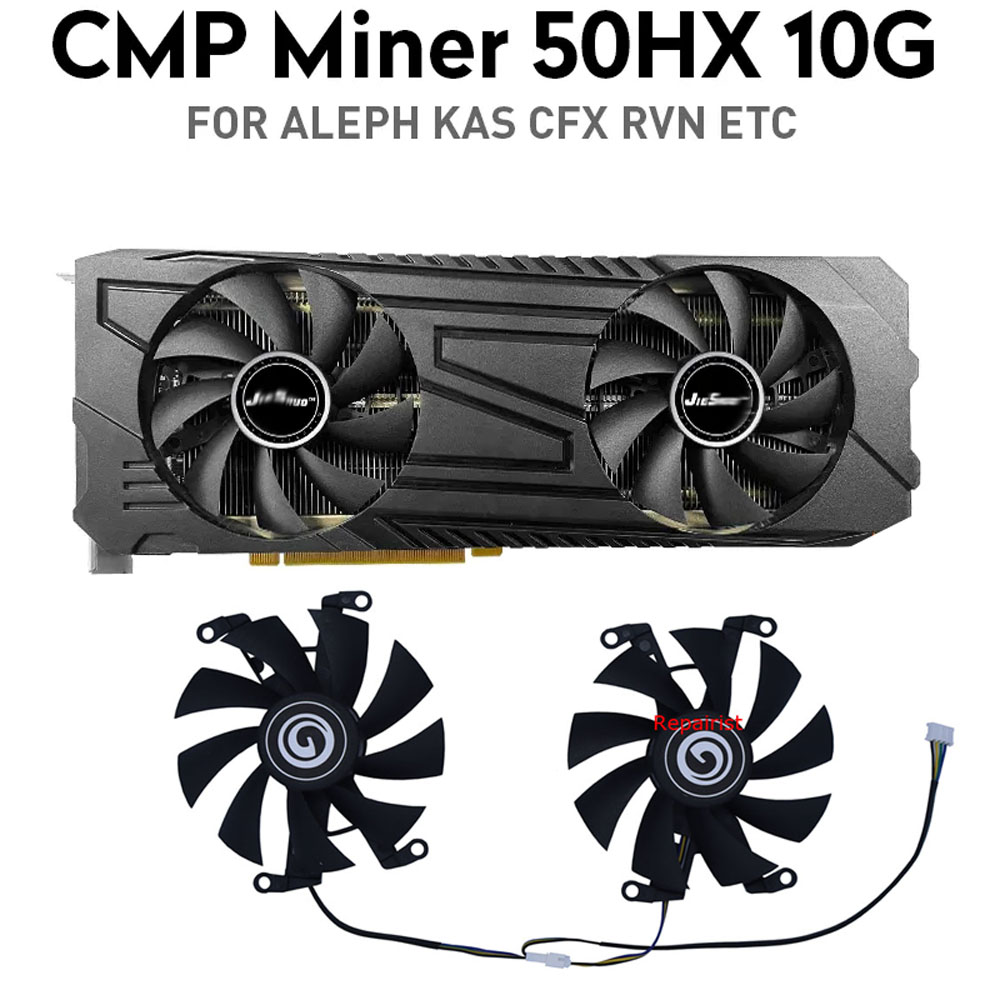 Cmp 50Hx Mining Card - 2 teile/satz, Grafik-Mining-Karten lüfter, für NVIDIA