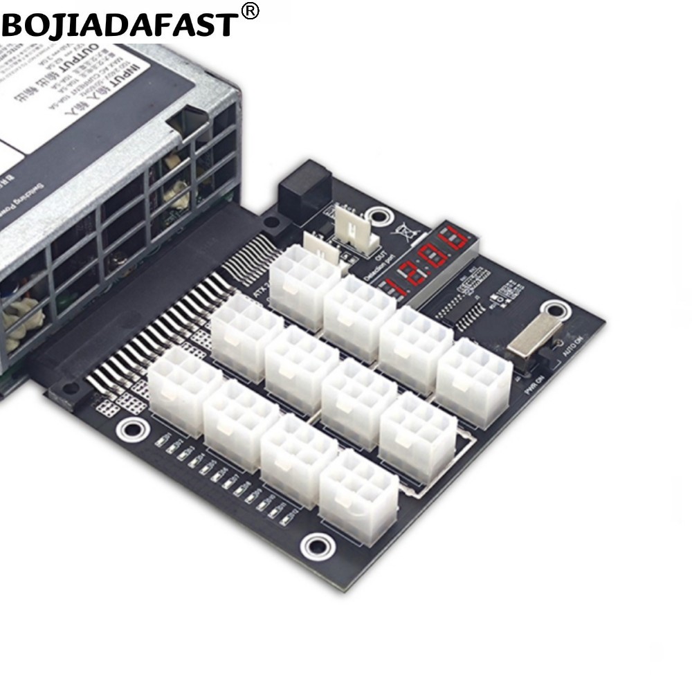 12 Ports PCI-E 6-Pin-Anschluss – 2400W Server Psu Breakout Board Bewertung und Preis