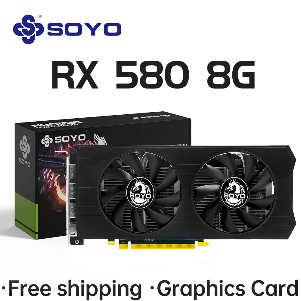 SOYO AMD Radeon RX580 8 GB Gra – Rx 580 8Gb 2048Sp Gpu Bewertung und Preis