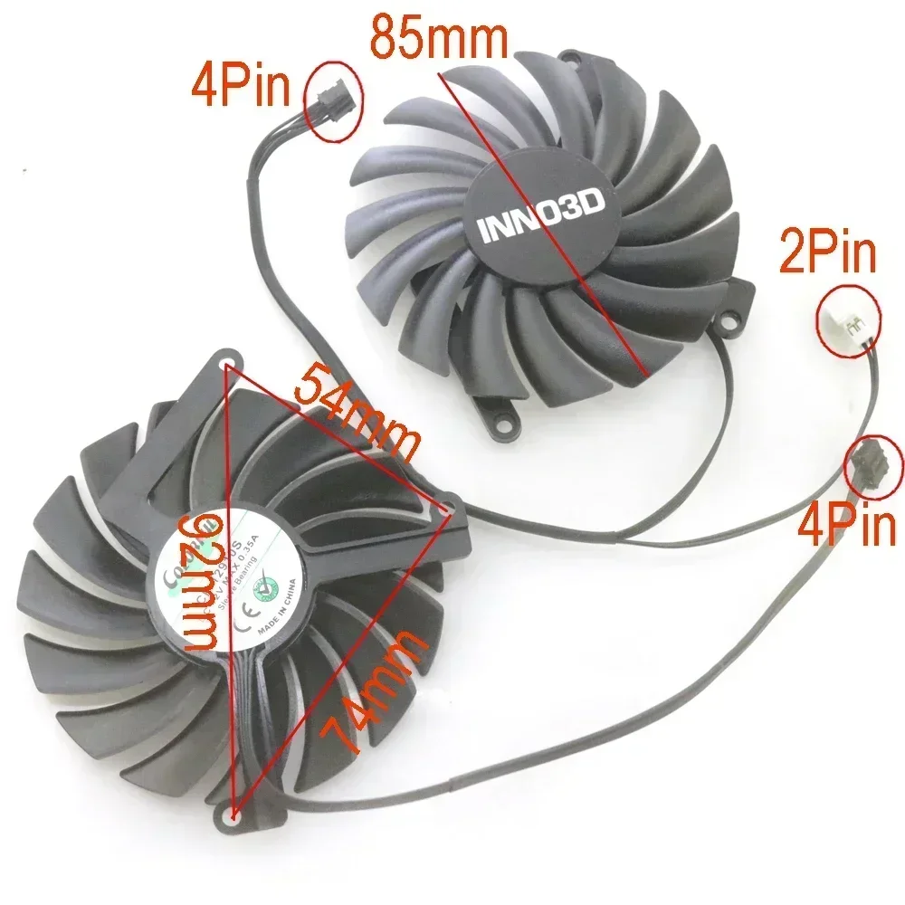 2 Stück/Set CF-12910S 85mm DC1 – Rtx 3070 8Gb Graphics Card Bewertung und Preis